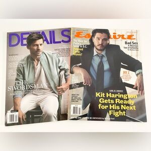 Game of Thrones Actors Nikolaj Coster-Waldau and Kit Harington Magazine Bundle